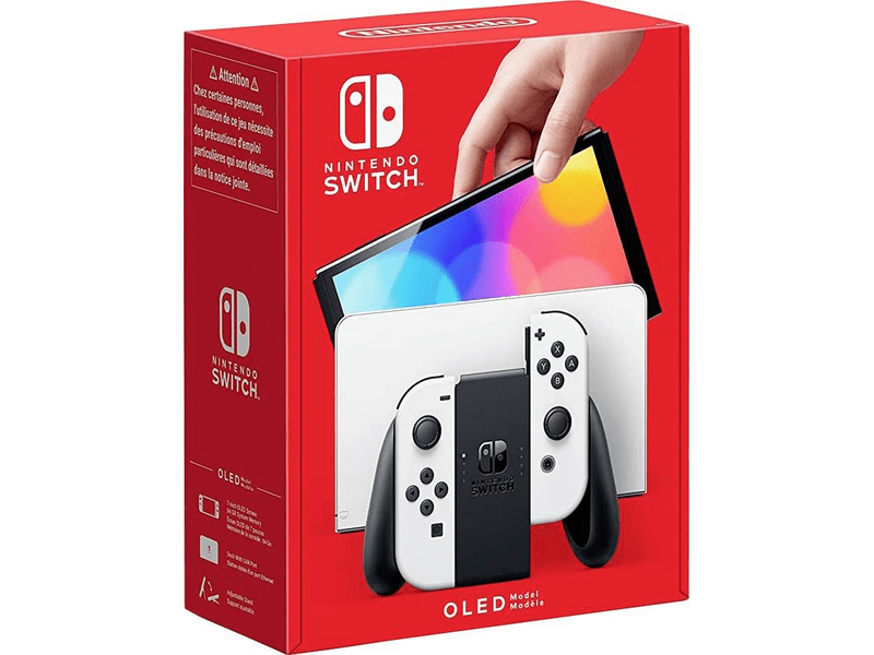 Nintendo Switch OLED model igraće konzole, bijeli Joy-Con (NSH008)