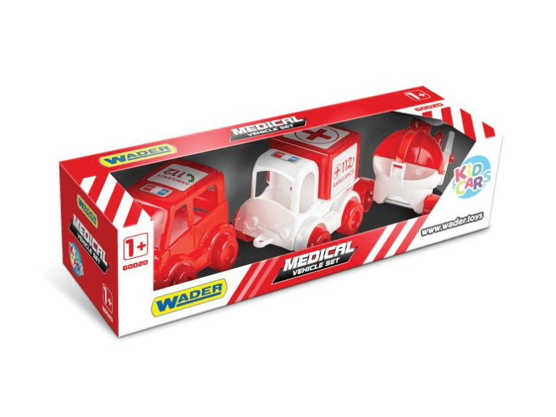 Wader Kid Cars Mentős járművek, 3 db (60025)