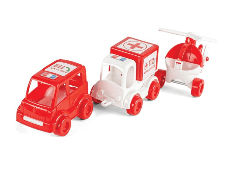 Wader Kid Cars Mentős járművek, 3 db (60025)