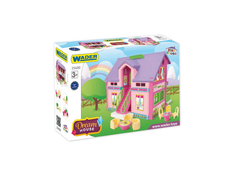 Wader 2 szintes babaház bútorokkal ( 25400 )