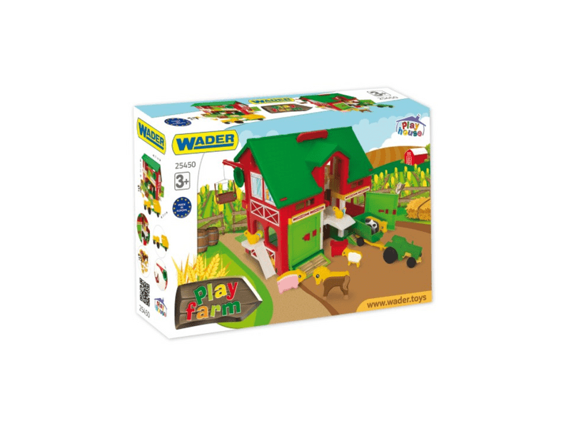 Wader 2 szintes farm ház kiegészítőkkel és állatokkal ( 25450 )