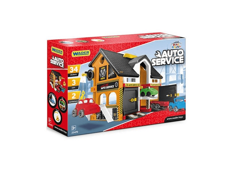 Wader Play House Autós szerelőműhely játékszett ( 25470 )