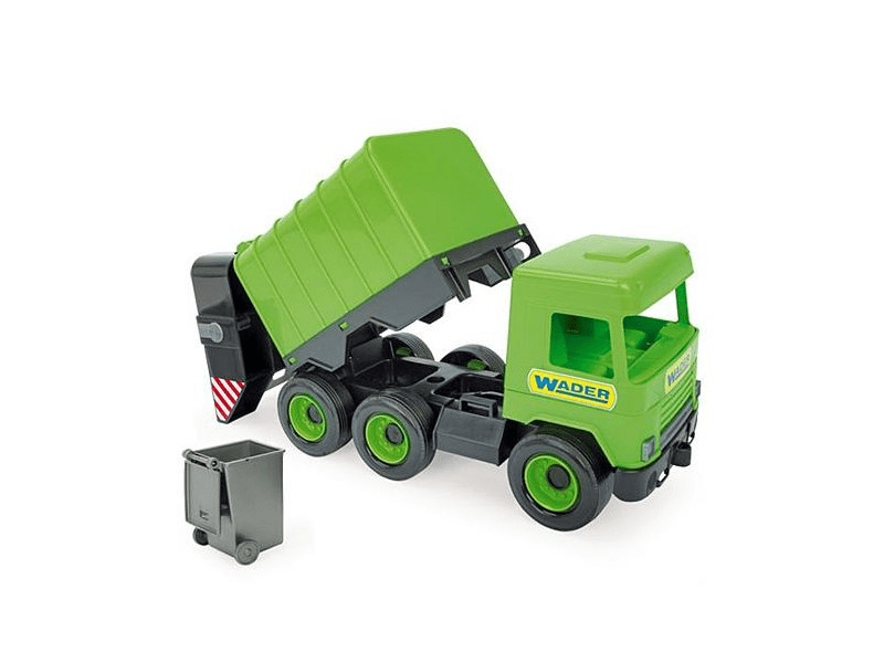 Wader Middle Truck: Kukás autó 43cm, zöld ( 32103 )