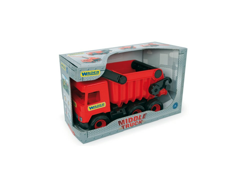 Wader Middle Truck piros dömper, 38 cm ( 32111 )