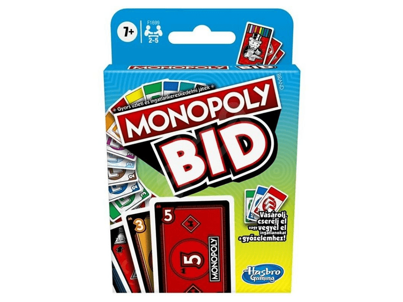 Hasbro Monopoly Bid kártyajáték (F1699390)