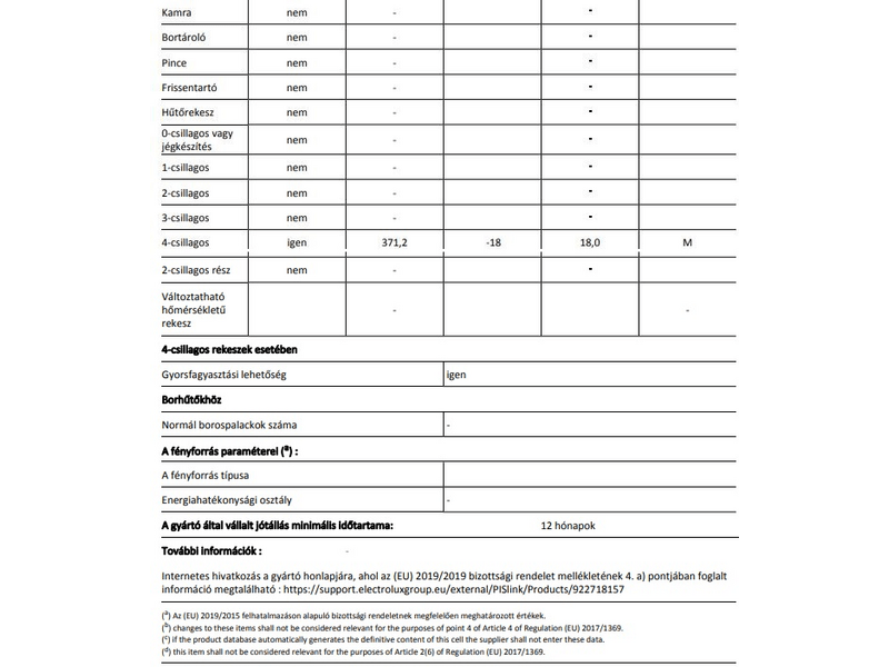 Zanussi ZCAN38FW1 Fagyasztóláda, 3 db kosár, 371 l