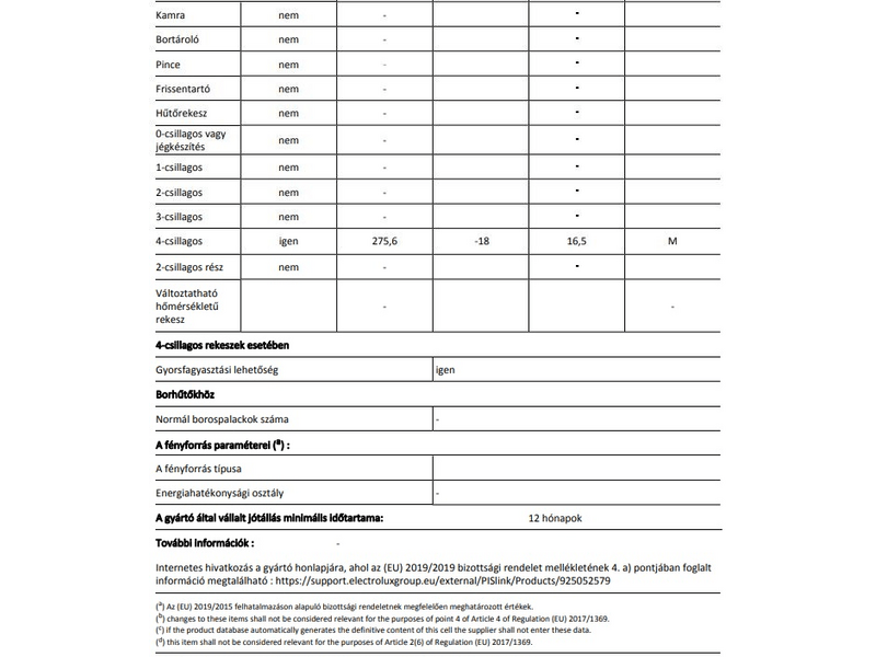 Zanussi ZUAN28FW Fagyasztószekrény