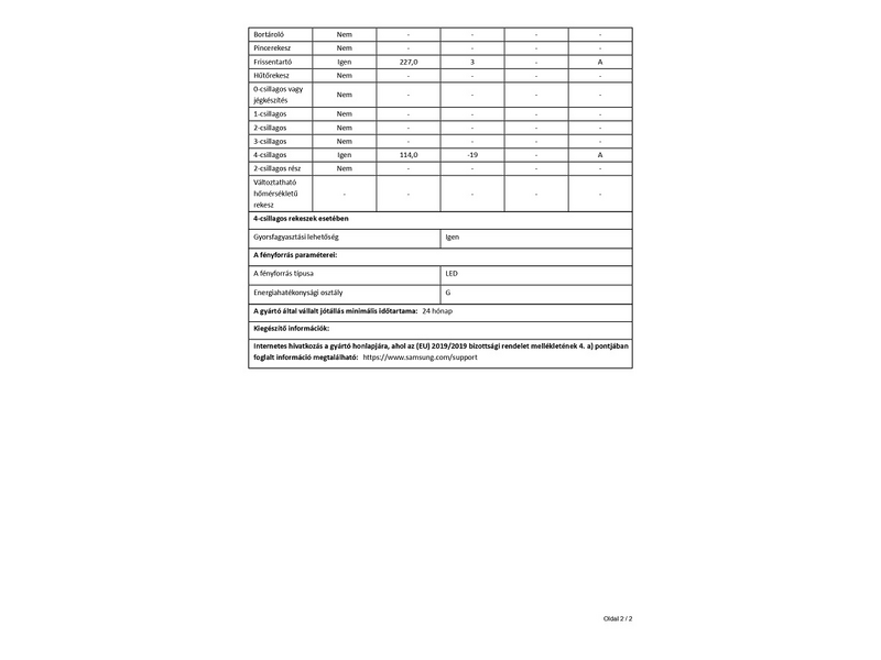 Samsung RB34T632DSA/EF Alulfagyasztós kombinált hűtőszekrény