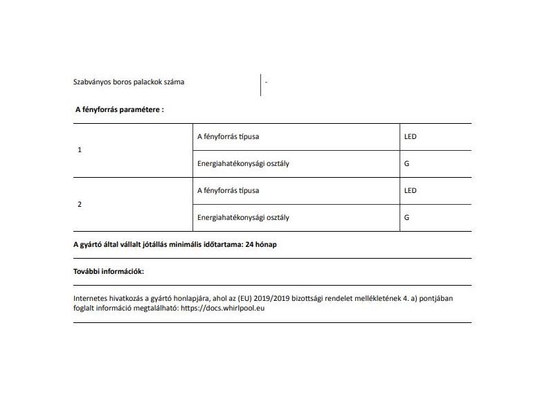 Whirlpool W9 821D OX H 2 Alulfagyasztós kombinált hűtőszekrény