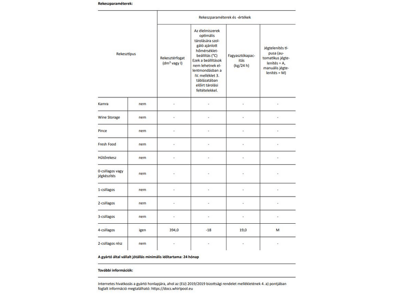 Whirlpool WHE39352 FO Fagyasztóláda
