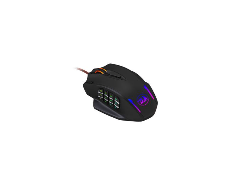 Redragon M908 IMPACT RGB gamer egér, fekete