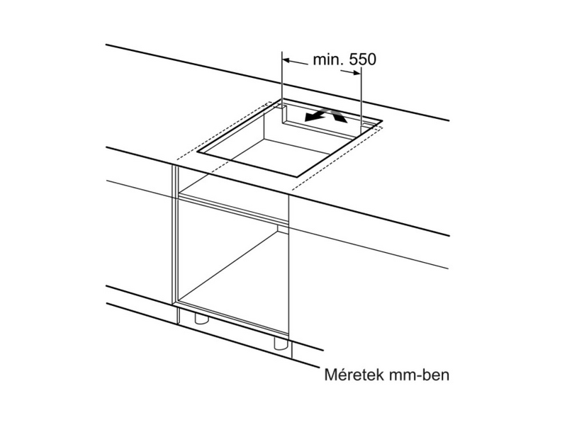 Bosch PUE631BB1E Serie 4 Indukciós főzőlap 60 cm, Fekete