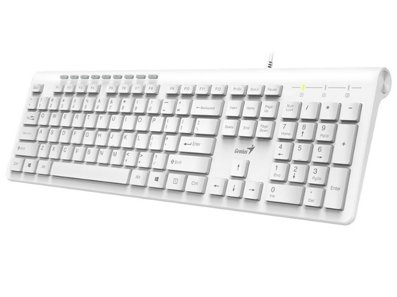 Genius SlimStar 230 USB Vezetékes Billentyűzet, HU, Fehér