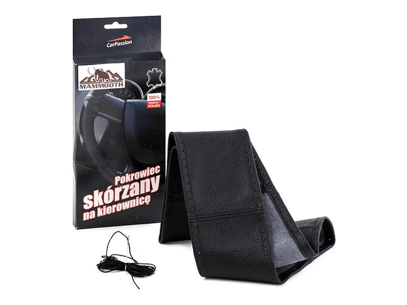 CarPassion 10051 Varrható bőr kormányvédő,