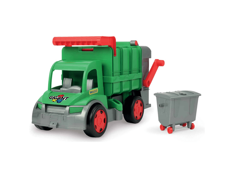 Wader Farmer Óriás kukásautó, 65 cm, zöld (67015)