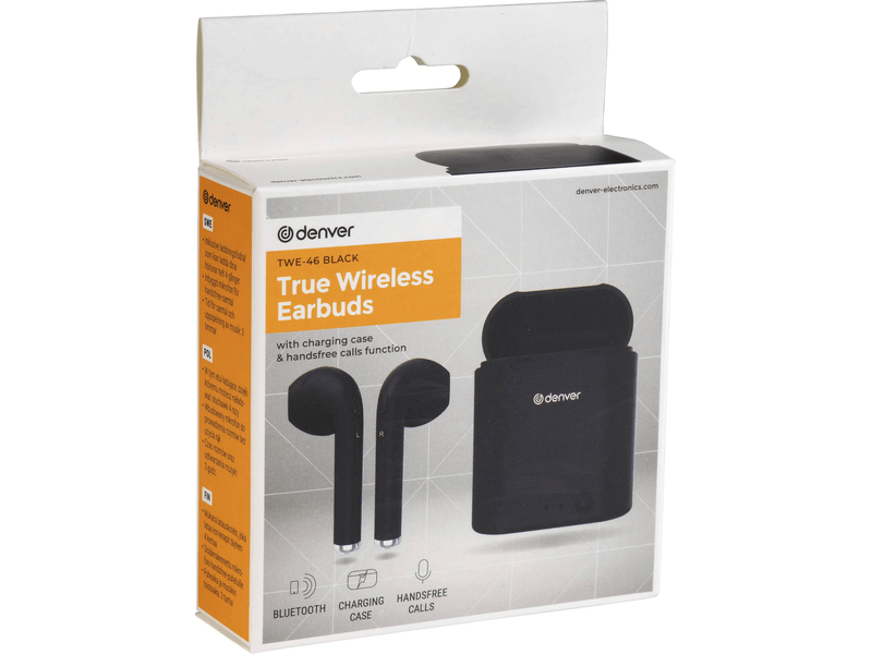 Denver TWE-46 Bluetooth fülhallgató, fekete