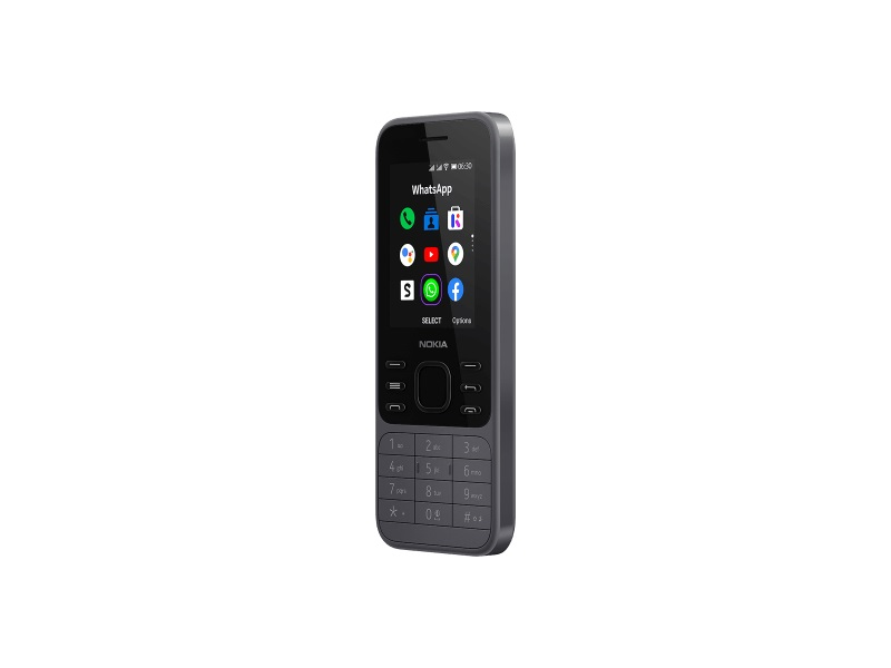 Nokia 6300 4G DualSim Mobiltelefon Telekom kártyával, sötétszürke