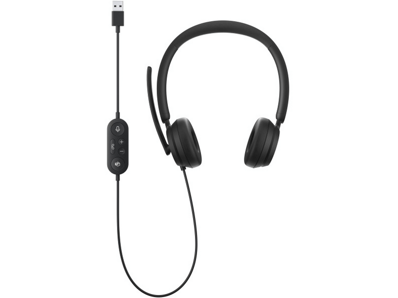 Microsoft Modern USB-C Headset, Fekete ( I6N-00006 )