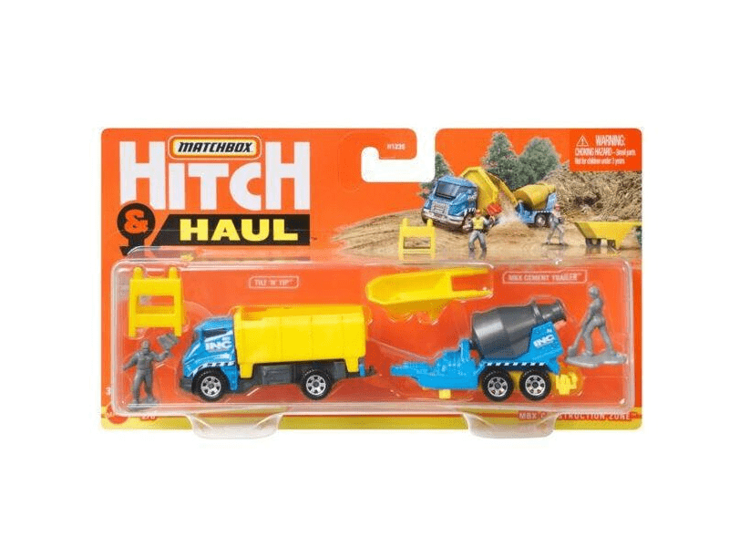 Mattel Matchbox: Hitch And Haul - Mbx Construction Zone Járműszett (Mattel, H1235)
