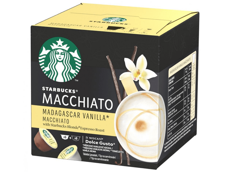 Starbucks by Nescafé Dolce Gusto Madagascar Vanilla Macchiato Kávékapszula, 12 db