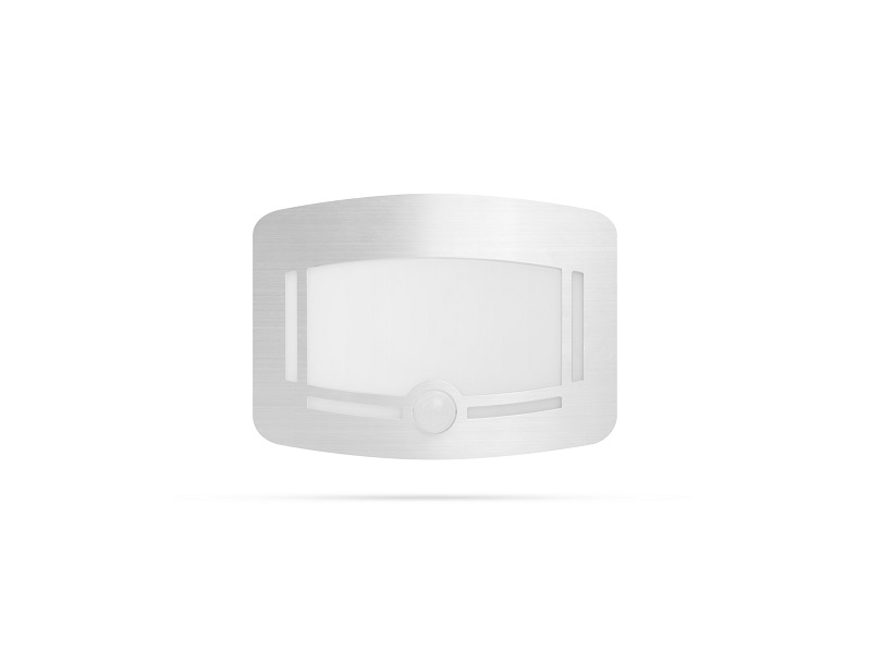 Phenom 20283 Irányfény - mozgásérzékelővel, fényszenzorral - 4 x AA - szálcsiszolt ezüst