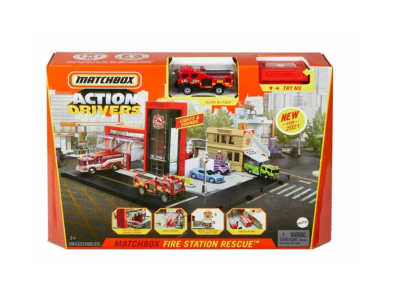 Mattel Matchbox: Tűzoltóság nagy pályaszett (HBD74)