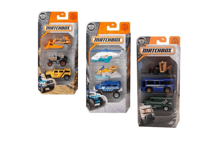 Matchbox 3 db-os kisautó szett - többféle (C3713)