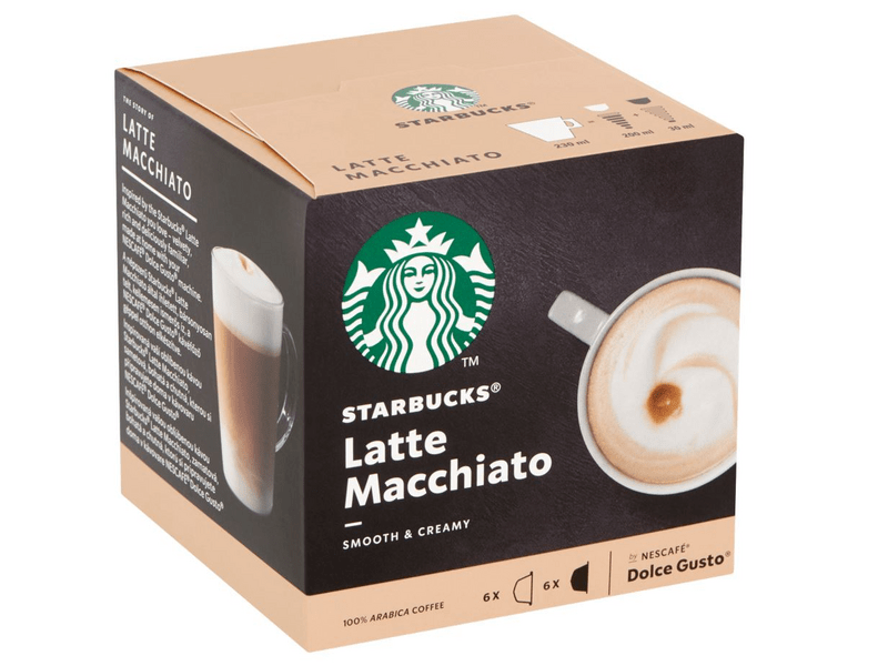 Starbucks® Nescafé® Dolce Gusto® Latte Macchiato Kávékapszula, 12 db/ 6 csésze