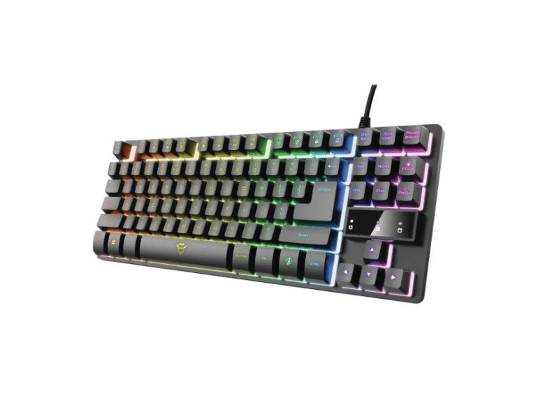 TRUST 24292 GXT 833 Thado TKL háttérvilágítású gaming billentyűzet