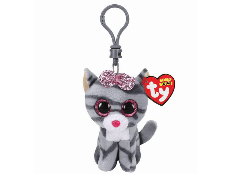 TY Beanie BOOS Clip Kiki macska plüssfigura, 8,5 cm