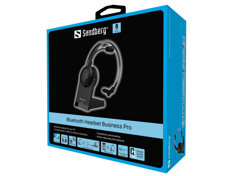 Sandberg Bluetooth Headset Business Pro Vezeték nélküli fejhallgató (126-26)