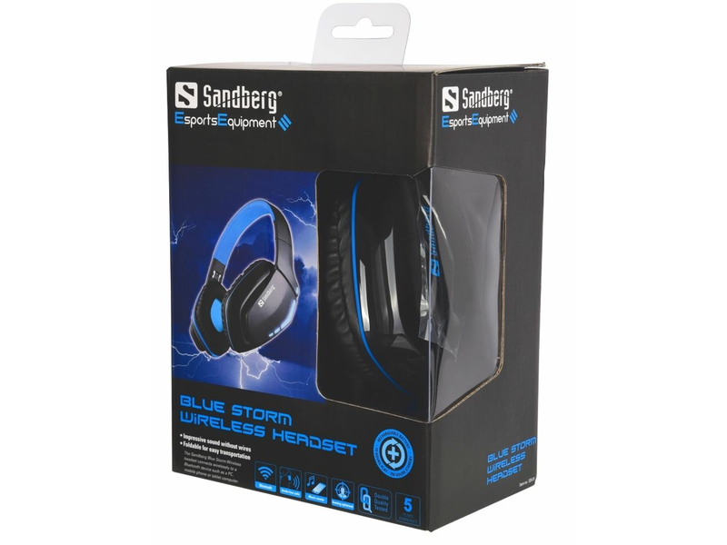 Sandberg 126-01 Blue Storm Vezeték nélküli fejhallgató