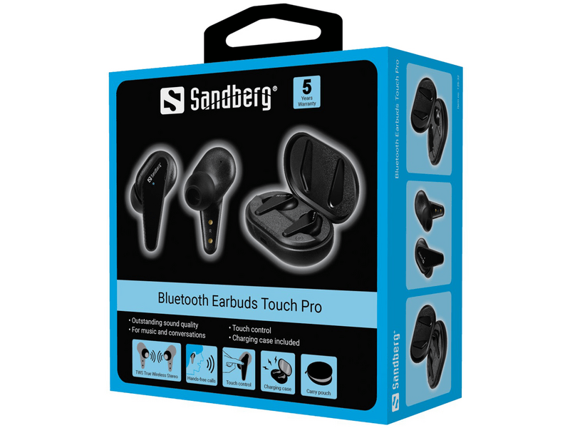Sandberg Bluetooth Earbuds Touch Pro Fülhallgató (126-32)