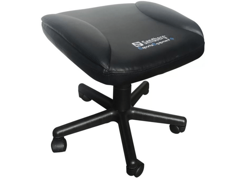 Sandberg gamer lábtartó, fekete (640-86)