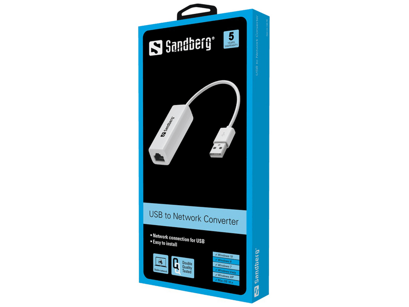 Sandberg USB - RJ45 Átalakító (133-78)