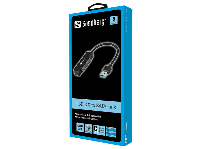 Sandberg USB 3.0 - SATA Link Átalakító (133-87)