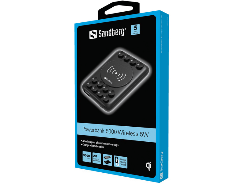 Sandberg 420-51 Vezeték nélküli 5W 5000 mAh Powerbank