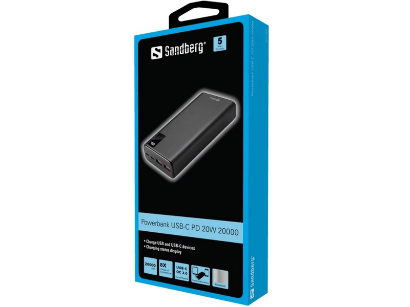 Sandberg 420-59 PD20W USB-C 20000 mAh Powerbank