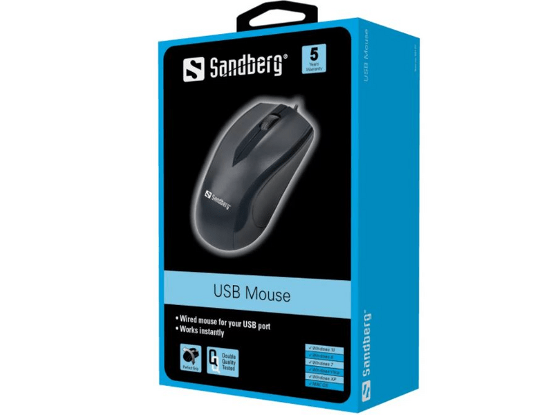 Sandberg 631-01 USB egér, fekete