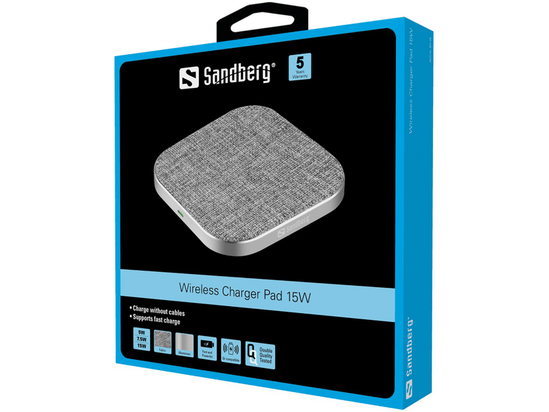 Sandberg 441-23 15W Vezeték nélküli töltőpad