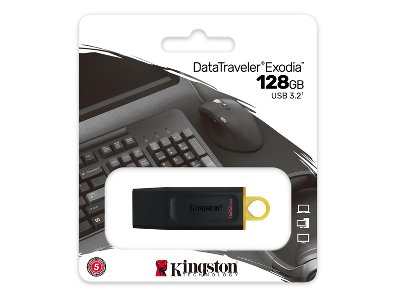 Kingston DataTraveler Exodia USB Flash meghajtó, 128 GB
