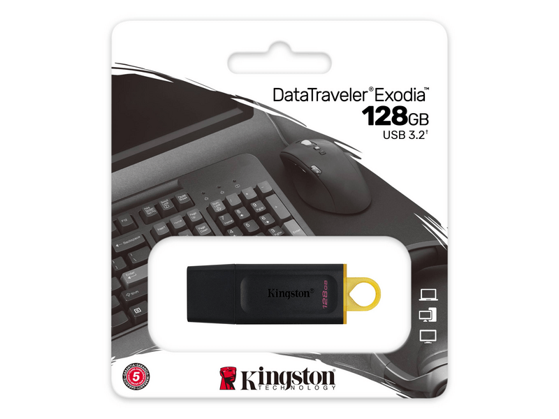 Kingston DataTraveler Exodia USB Flash Drive, 128 GB