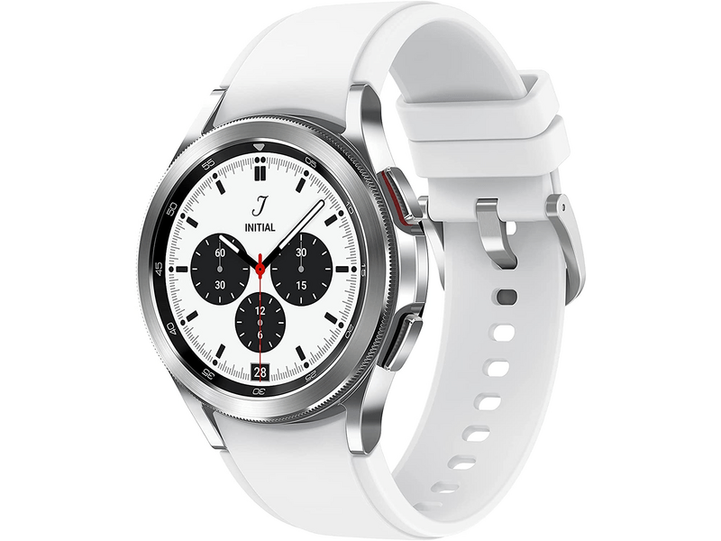 Samsung Galaxy Watch4 Classic eSIM 42 mm Okosóra, ezüst (SM-R885FZSAEUE)