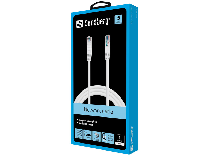 Sandberg 506-93 UTP Cat6 kábel, 1 m