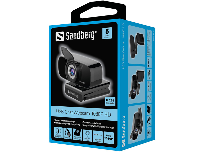 Sandberg USB Chat Webkamera 1080P HD (134-15)