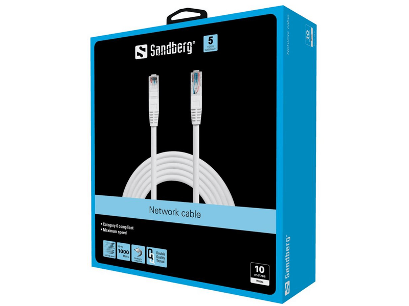 Sandberg 506-97 RJ45 UTP hálózati patch kábel, 10 m