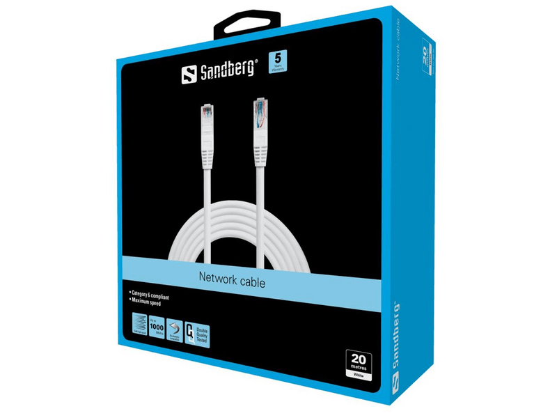 Sandberg 506-99 RJ45 UTP hálózati patch kábel, 20 m