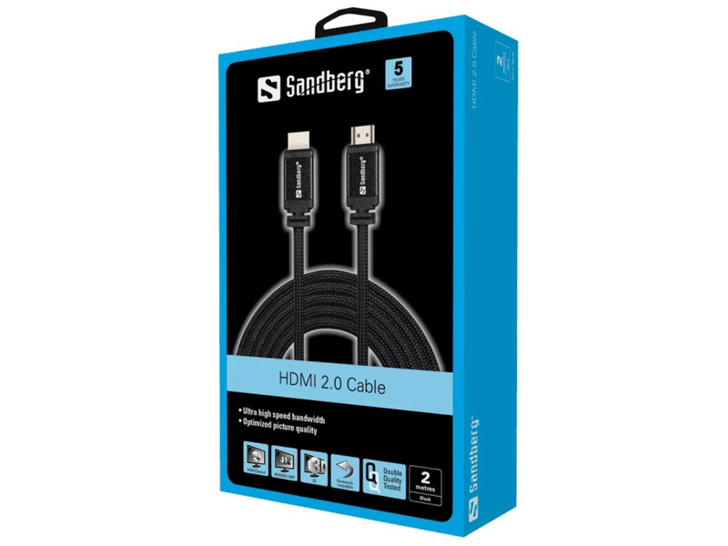 Sandberg 508-98 HDMI 2.0 kábel, 2 m
