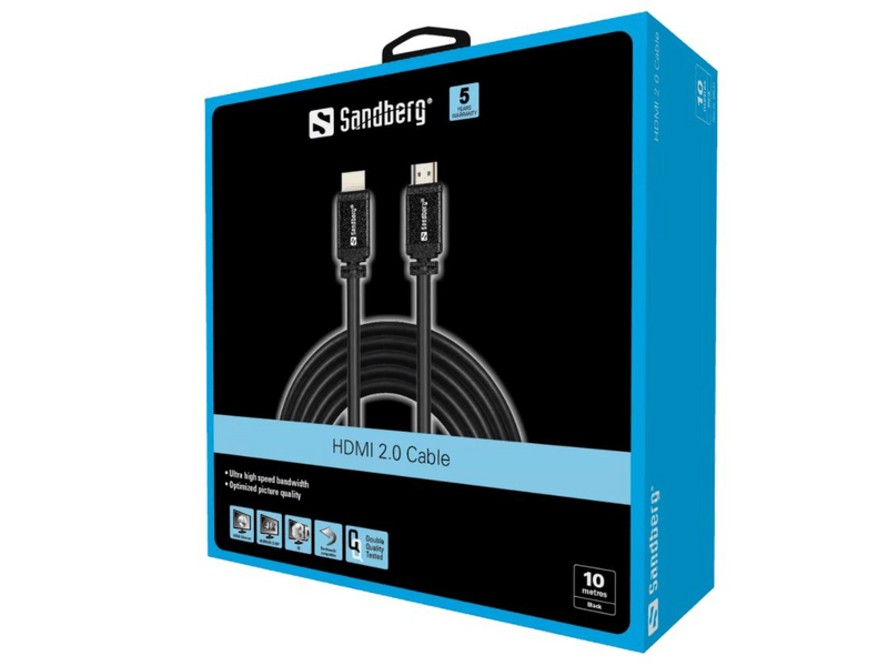 Sandberg 509-01 HDMI 2.0 kábel, 10 m