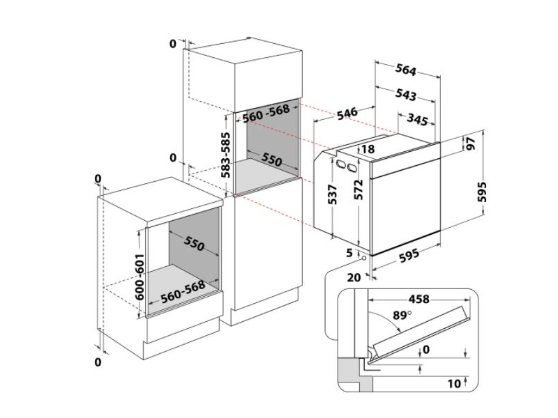 Whirlpool AKZ9 9480 IX Beépíthető elektromos sütő, inox